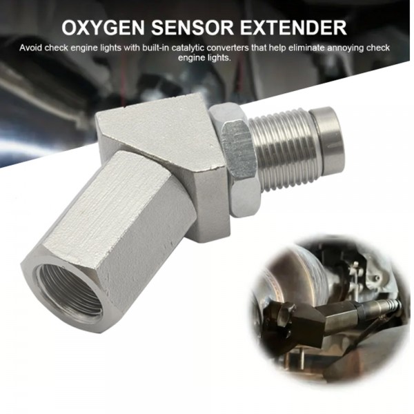 EPMAN Spacer Catalytic Adapter Bung M18 * 1.5 Oxygen O2 Sensor Fix Check Engine Light 45 Degree EPAA08G20K EPMAN Spacer Catalytic Adapter Bung M18 * 1.5 Oxygen O2 Sensor Fix Check Engine Light 45 Degree EPAA08G20K
